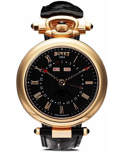 Bovet Reloj Fleurier Triple Date Amadeo de 42mm - Negro
