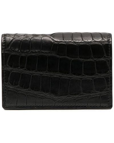 Bottega Veneta フラップ財布 - ブラック