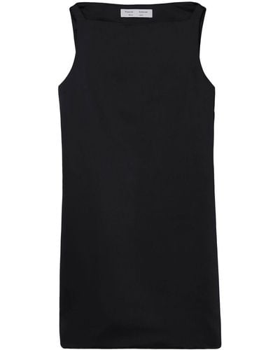 Proenza Schouler Sleeveless Satin Mini Dress - Black