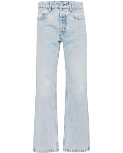 Ami Paris Mid-rise Straight-leg Jeans - ブルー