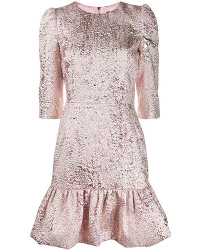 Dolce & Gabbana ジャカード ショートドレス - ピンク