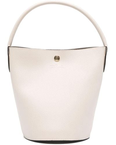 Longchamp Small Épure Bucket Bag - White