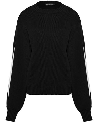 UMA | Raquel Davidowicz Nistatina Contrast-panel Sweater - Black