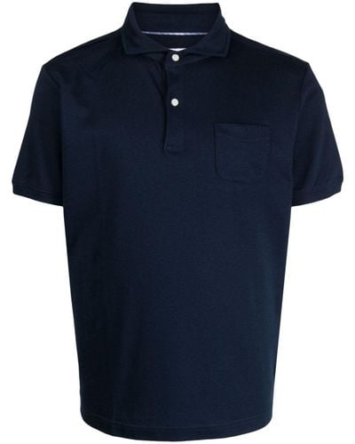 Private Stock Poloshirt Met Print - Blauw