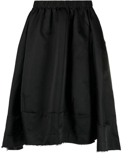 Comme des Garçons Asymmetric Midi Skirt - Black