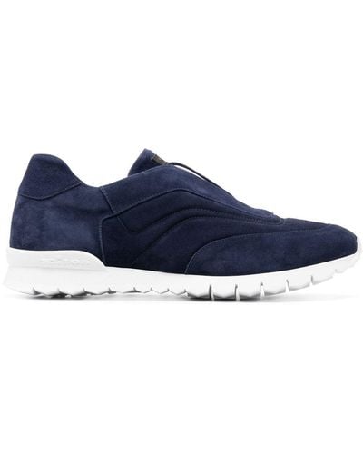 Kiton Slip-on Suede Trainers - Blue