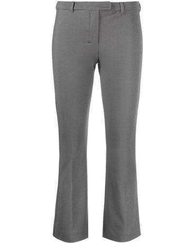 Max Mara Cropped Flared Trousers - Grey