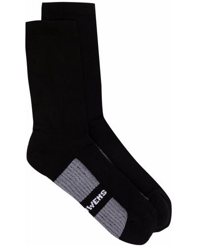 Rick Owens Socken mit Logo-Streifen - Schwarz