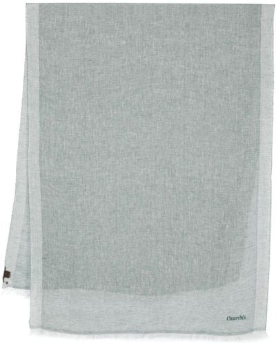 Church's Plain-print Knitted Scarf - Gray