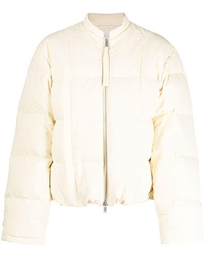 Jil Sander Oversized Cotton Puffer Jacket - Natural