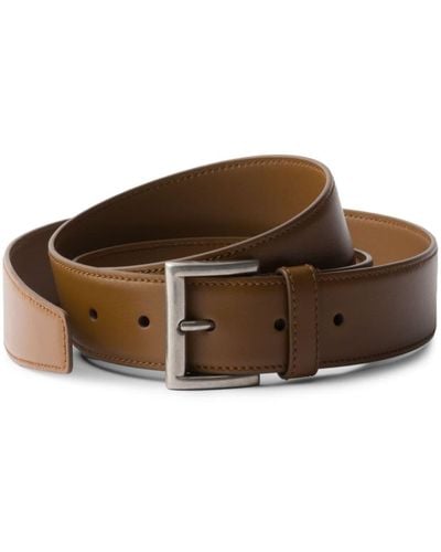 Prada Buckled Leather Belt - Brown