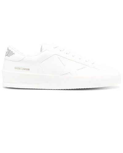 Golden Goose Deluxe Brand White Stardan Sneakers - Blanc