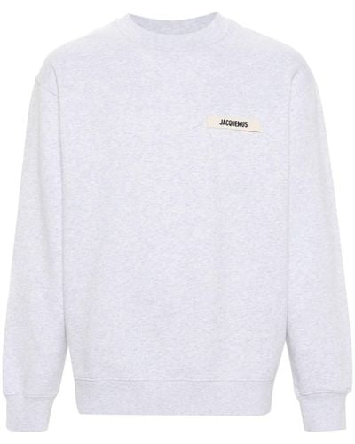 Jacquemus Katoenen Sweater Met Logopatch - Wit