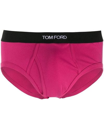 Tom Ford Slip mit Logo - Pink
