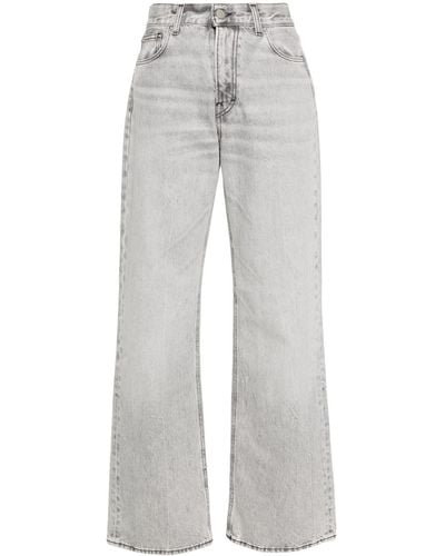 Haikure Korea Mid-waist Bootcut Jeans - Grey