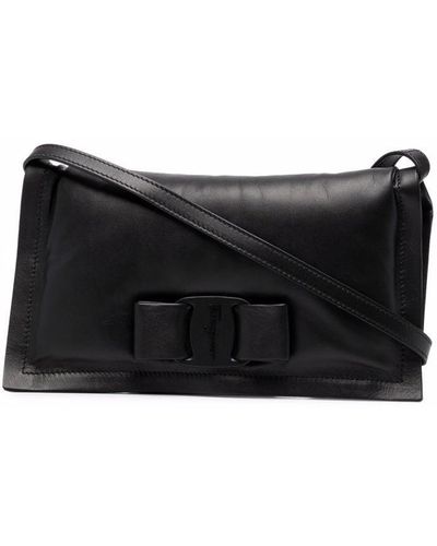 Ferragamo Mini sac Viva Bow - Noir