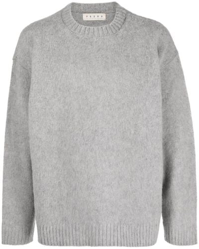 Paura Ribbed-trim Virgin Wool Sweater - Gray