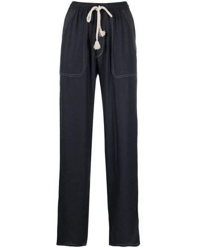Isabel Marant Pantalones ajustados con cordones - Azul
