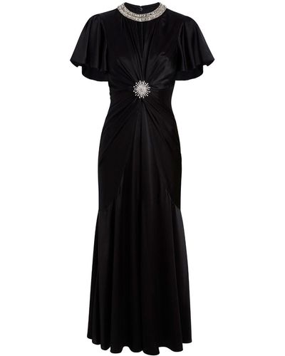 Cinq À Sept Sharma Embellished Dress - Black