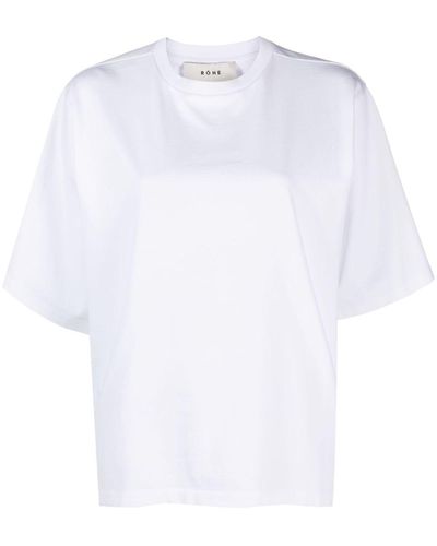 Rohe T-Shirt aus Bio-Baumwolle - Weiß