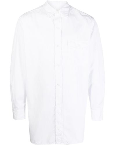 Yohji Yamamoto Klassisches Hemd - Weiß
