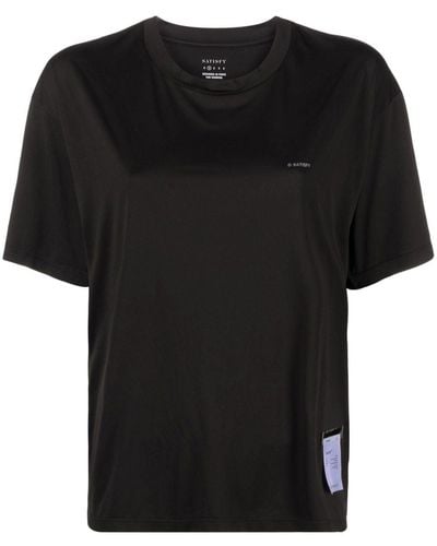 Satisfy Auralite Round Neck T‐shirt - Black