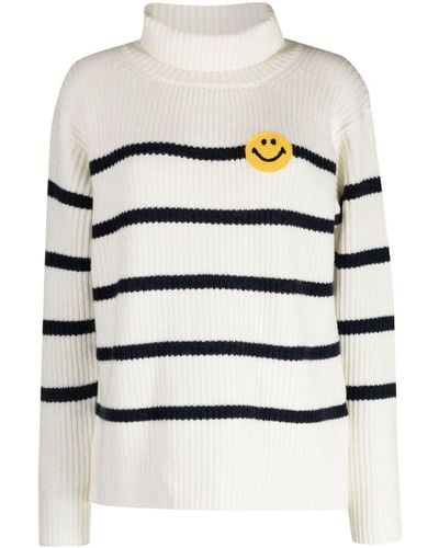 Joshua Sanders Striped Roll-neck Sweater - Natural