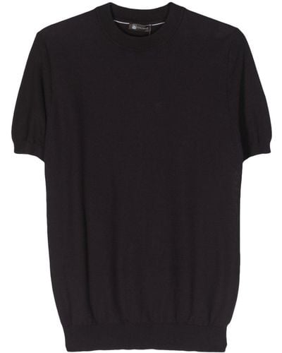 Colombo Pullover mit rundem Ausschnitt - Schwarz