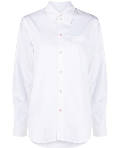 Marni Long-sleeve Cotton Shirt - White