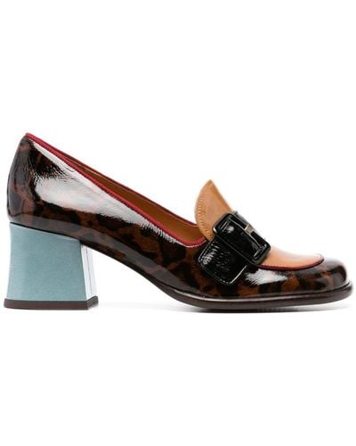 Chie Mihara Meisin 70mm Leather Loafer - Brown