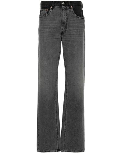 MM6 by Maison Martin Margiela Mid-rise Slim-fit Jeans - Grey
