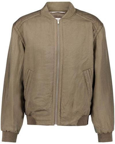 Saint Laurent Zipped bomber jacket - Verde