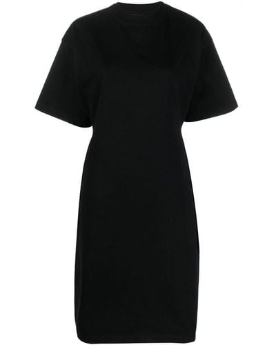 Balenciaga Hourglass Cotton T-shirt Dress - Black