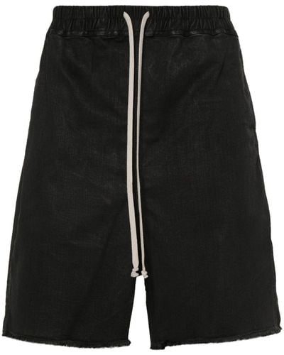 Rick Owens Lange Shorts - Zwart