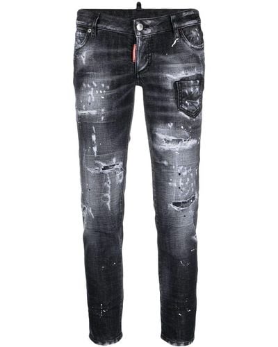 DSquared² Cropped Jeans - Blauw