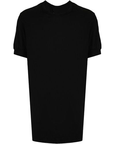 Boris Bidjan Saberi Raw-cut Hem Cotton T-shirt - Black