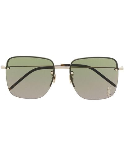 Saint Laurent Square-frame Sunglasses - Metallic