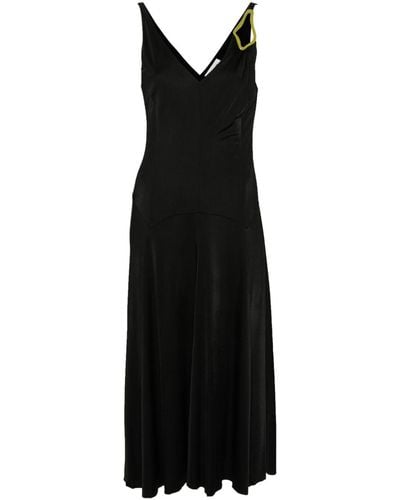 Lanvin Eyelet-detailing Dress - Zwart