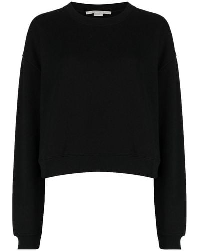 Stella McCartney Lace-detailing Cotton Sweatshirt - Black