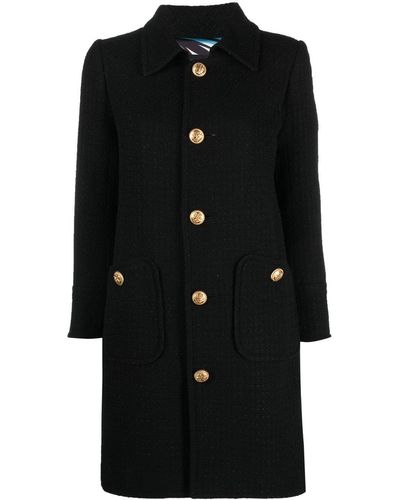 DSquared² Single-breasted Tailored Coat - Black