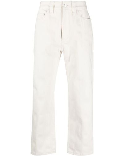 Sunnei Pantalon en coton à coupe courte - Blanc