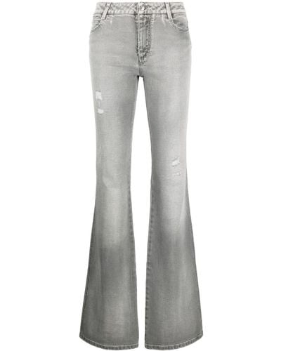 Ermanno Scervino Mid-rise Flared Jeans - Gray