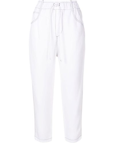 UMA | Raquel Davidowicz Calca Cropped Tapered Pants - White