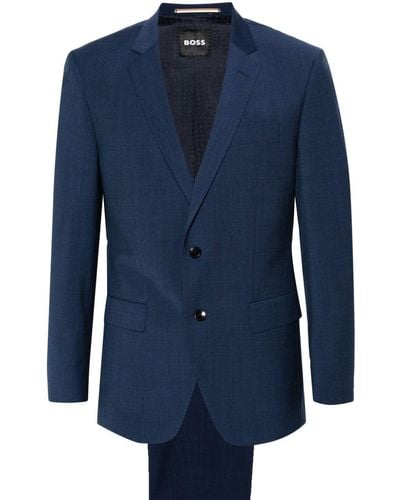 BOSS Einreihiger Anzug - Blau