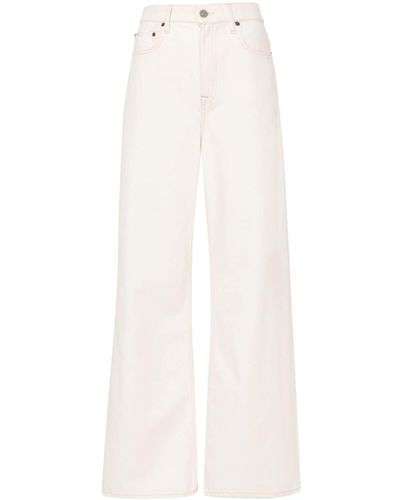 Polo Ralph Lauren Jean ample à taille haute - Blanc