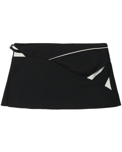 Hyein Seo Panelled Low-rise Miniskirt - Black