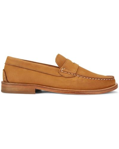 Kurt Geiger Luis Leather Loafers - Brown