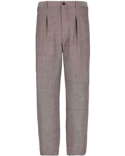 Giorgio Armani Bouclé Pants Clothing - Gray