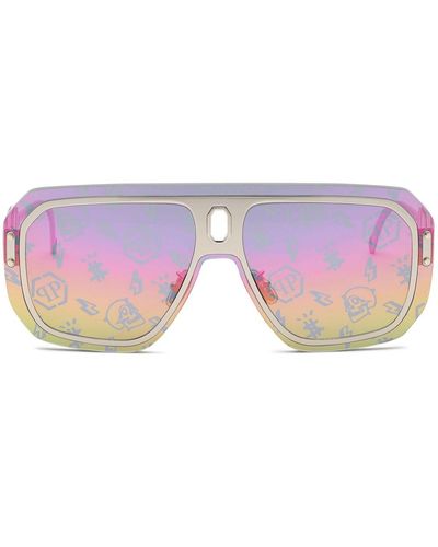 Philipp Plein Adventure Oversize-frame Sunglasses - Purple