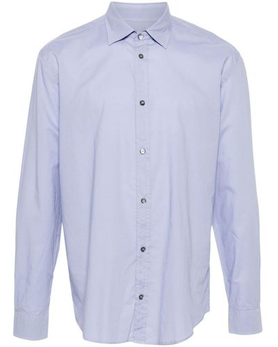 Dondup Long-sleeve Cotton Shirt - Blue